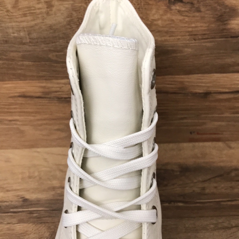 PLATFORM LEATHER CONVERSE EXTRA HIGH TOP BRAND NEW - Picture 7 of 15